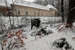 Unser Gästehaus im Winter.