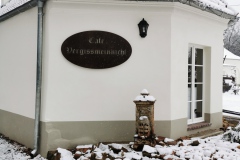 Unser Café im Winter.